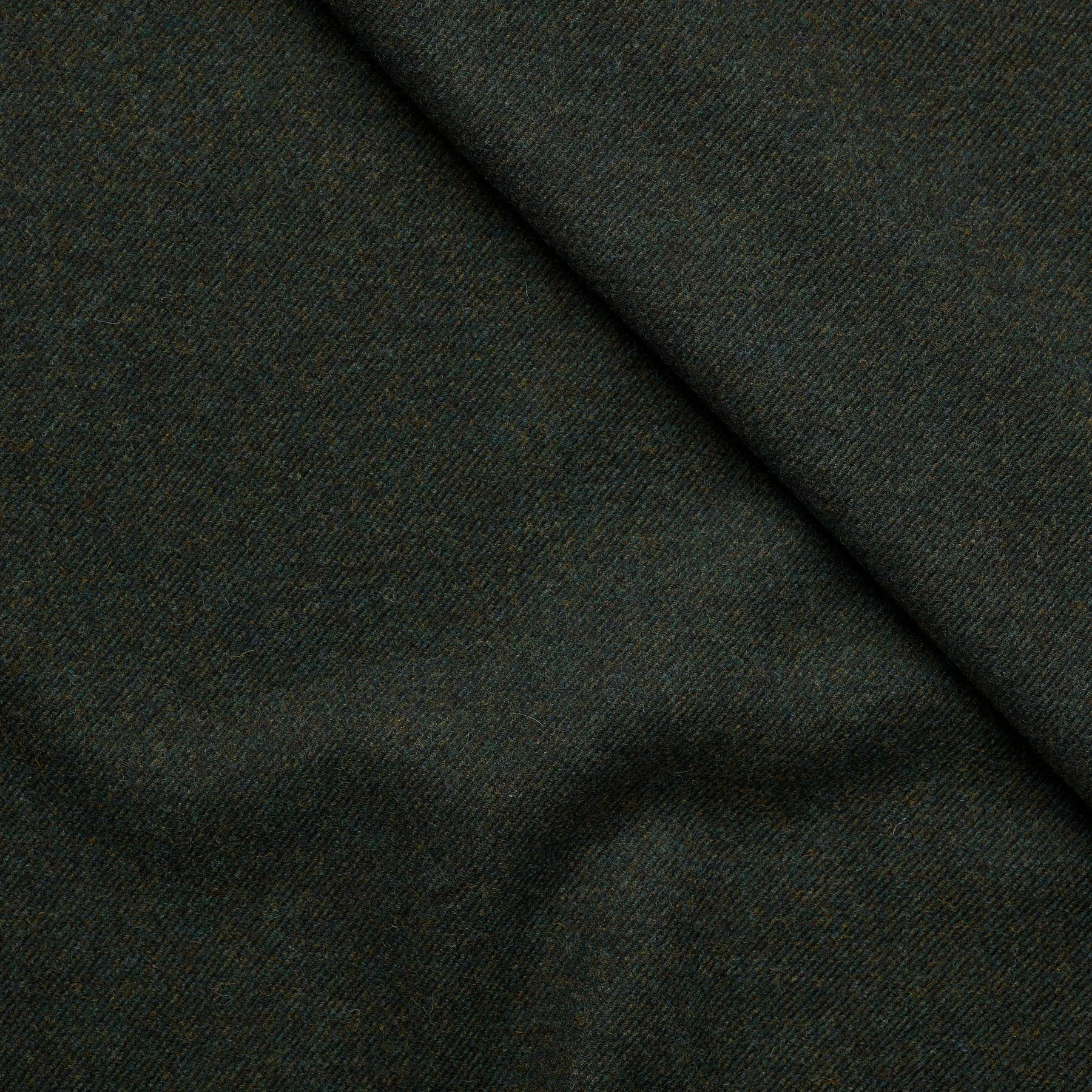Dark Moss Twill - 100% Wool - 590g