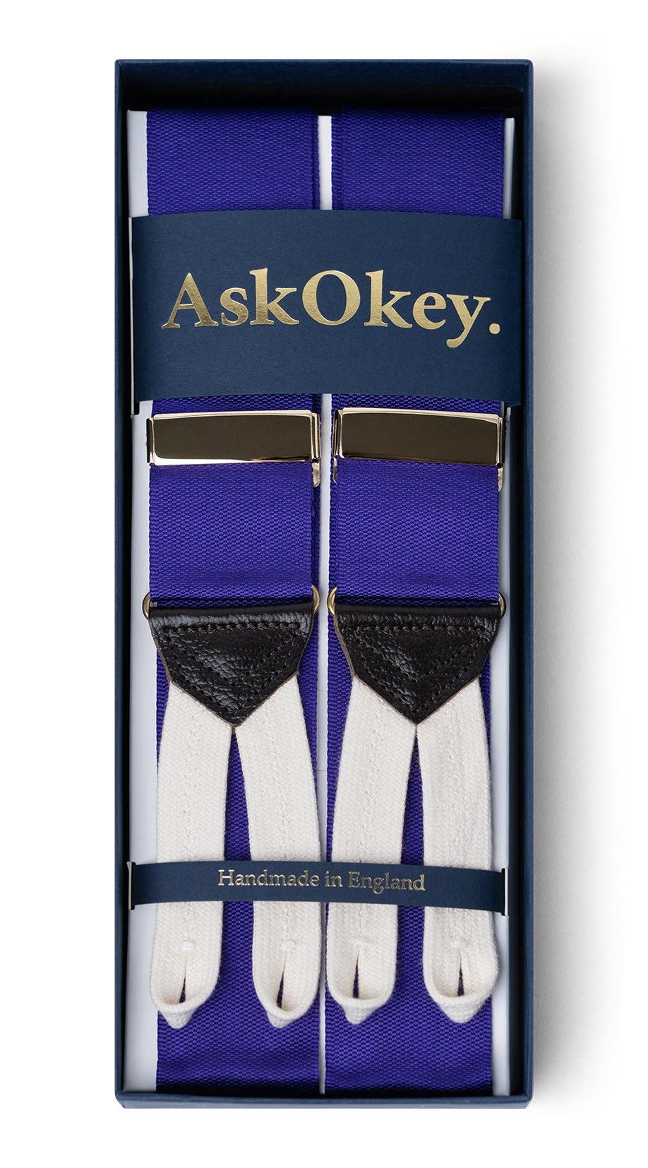 AskOkey Braces in Royal Purple