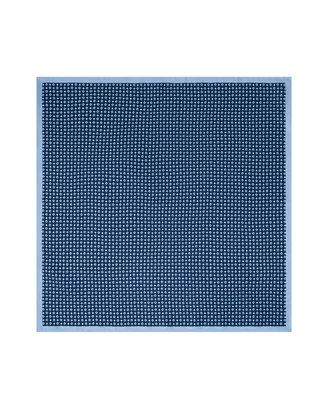 AskOkey Motif Pocket Square in Light Blue