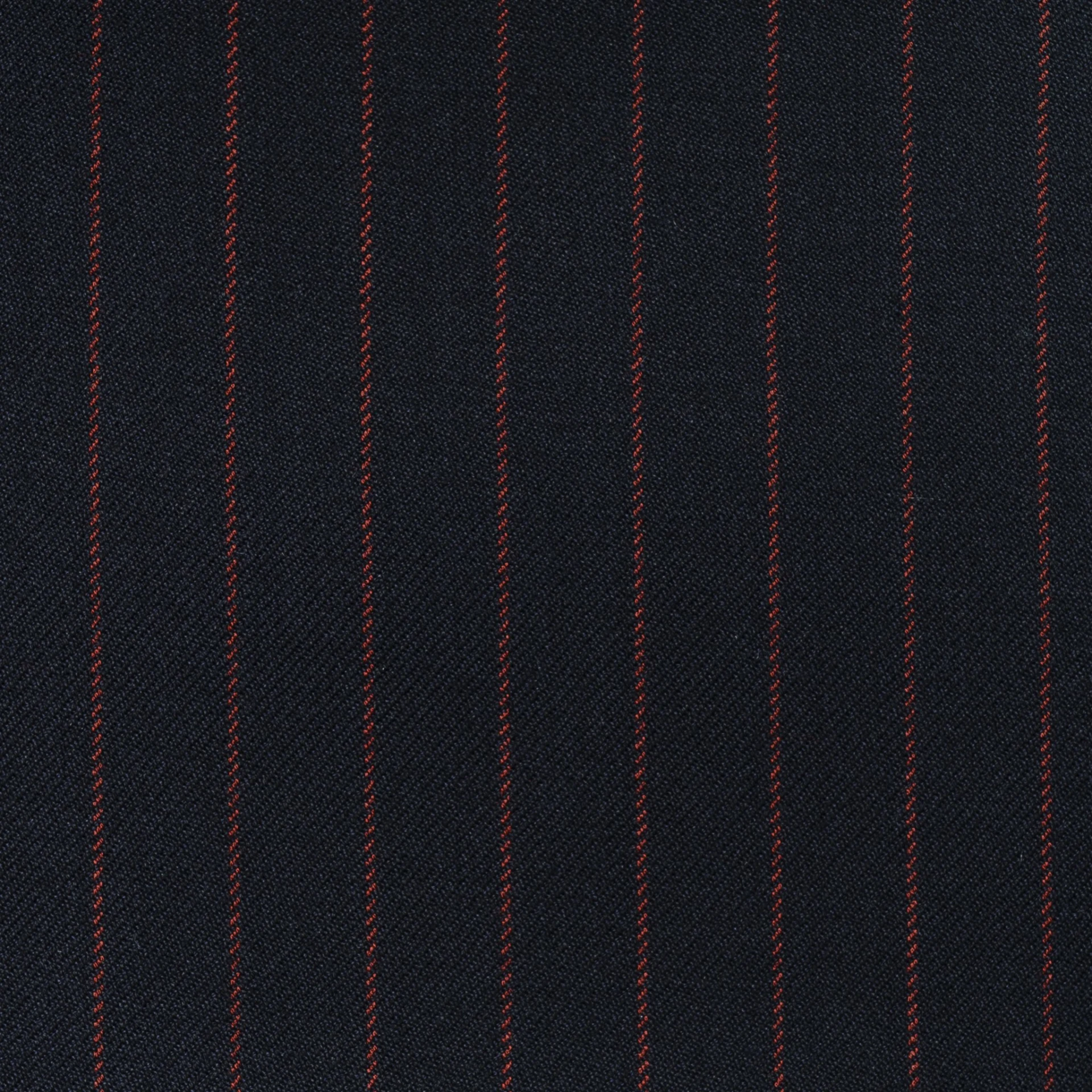 Dark Navy w/ Red Chalkstripe - 100% Worsted Wool - 380g