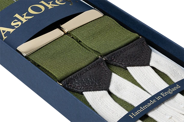 AskOkey Army Green Braces 2