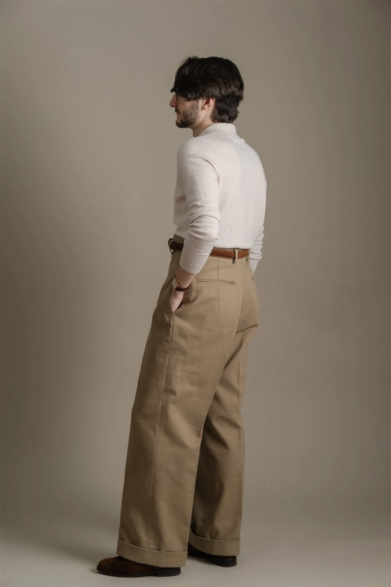 Flat Front Trousers 8