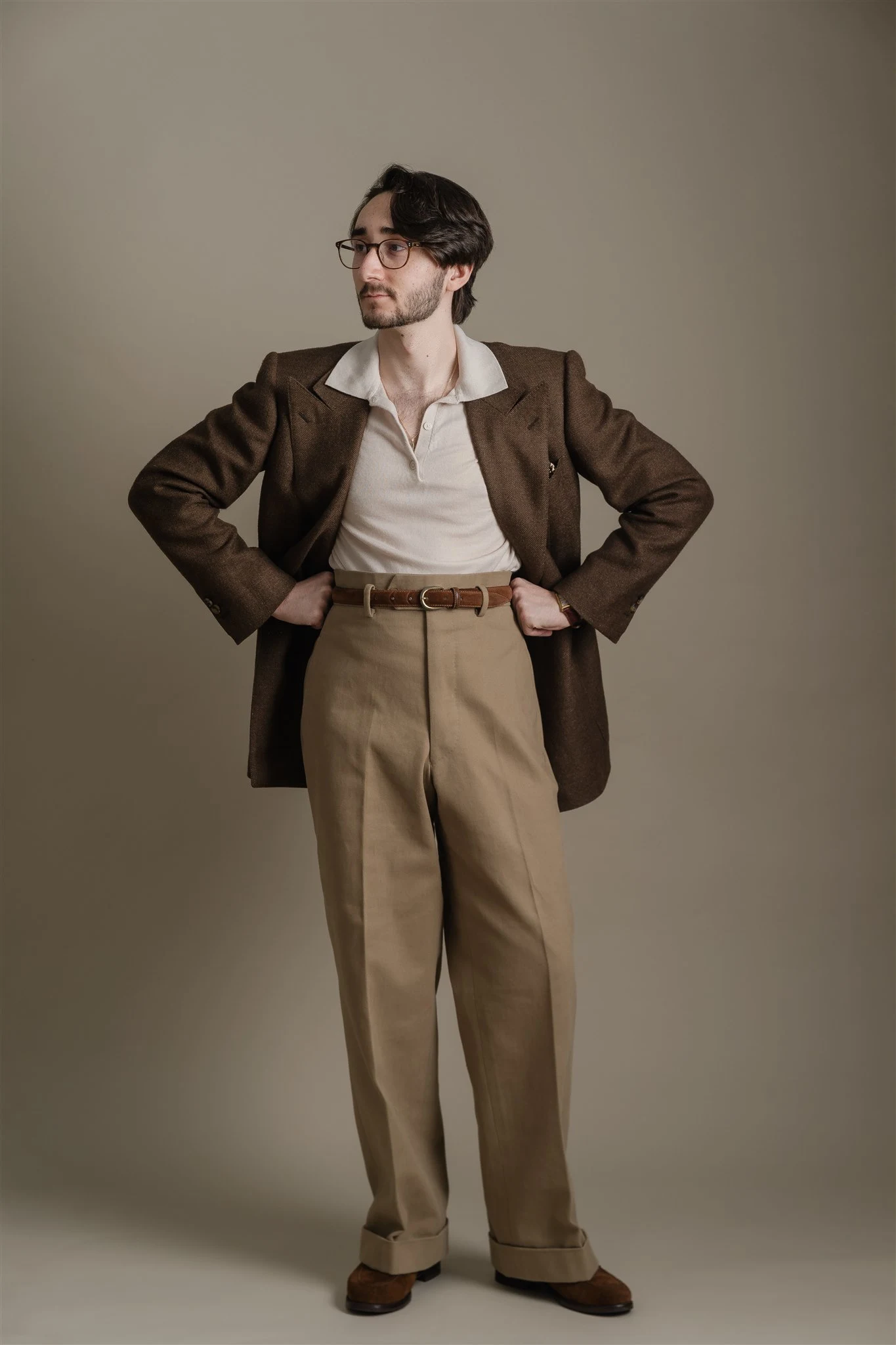 Flat Front Trousers 3