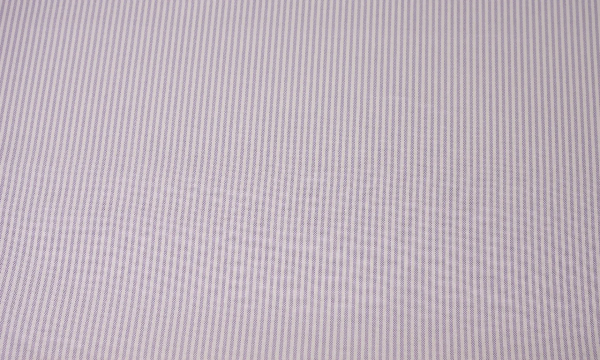 Lilac University Stripe - 100% Cotton - Oxford Cloth