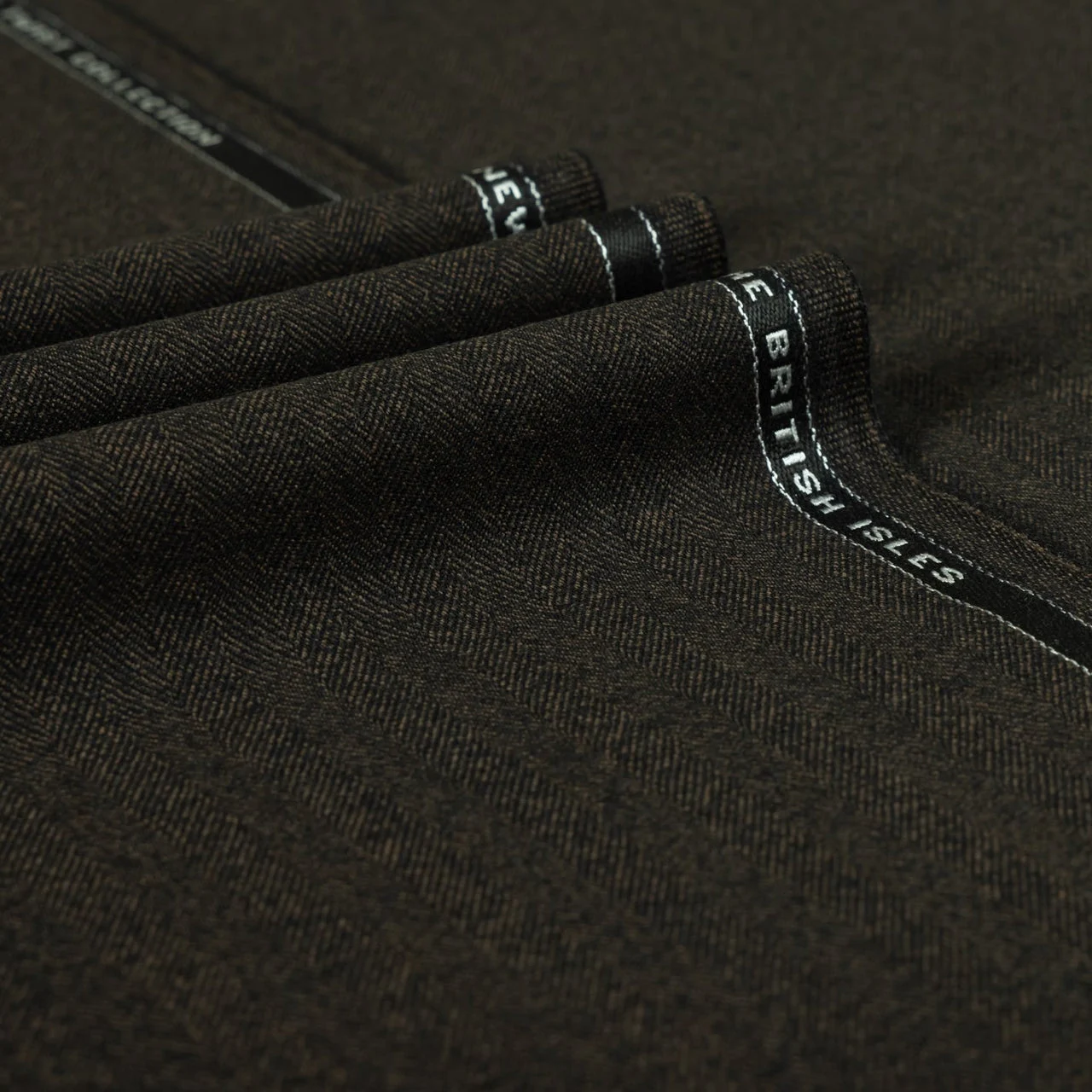 Brown Herringbone Heritage Twist - 100% Merino Wool - 395g