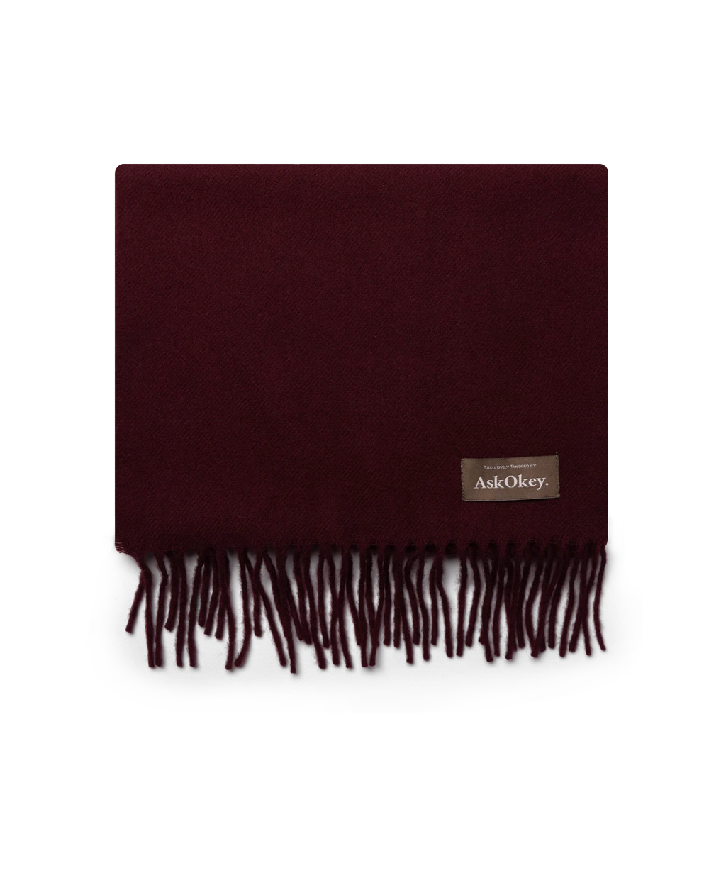 AskOkey Burgundy Scarf 2