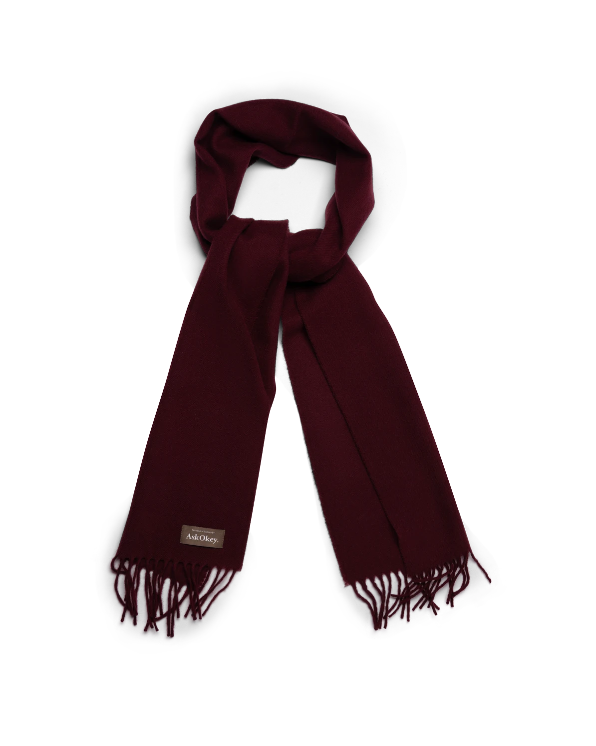 AskOkey Burgundy Scarf 1