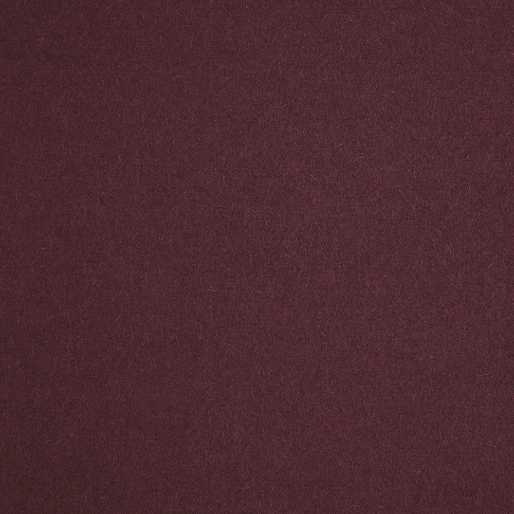 Wine Melton Piece Dye - 100% Wool - 590g