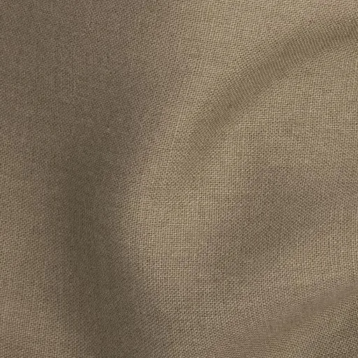 Khaki Brown Washed Linen - 100% Linen - 340g