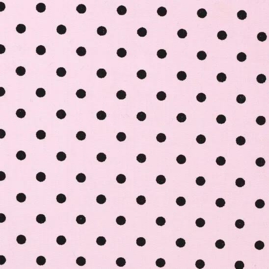 Pink Polkadots Black