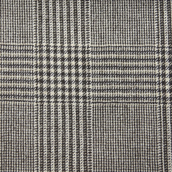 Cream and Brown Glen Check