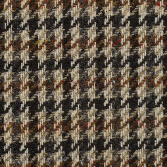 Brown and Cream Houndstooth