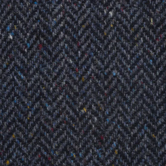 Blue and Navy herringbone