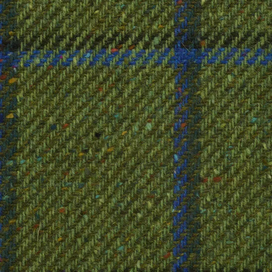 Leaf Green and Blue Windowpane