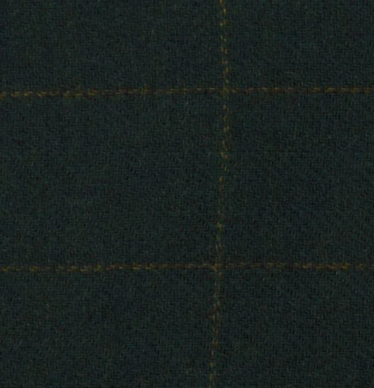 Festive Green and Gold Windowpane