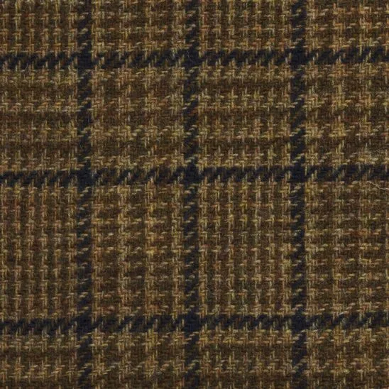 Brown and Dark Brown Glen Check