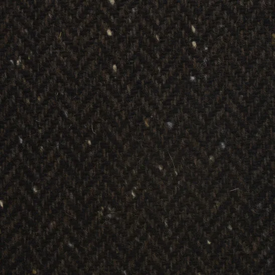 Dark Brown Herringbone
