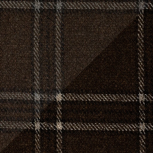 Brown Windowpane Check