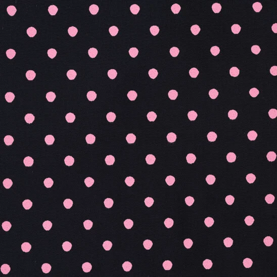 Navy and Pink Polkadots