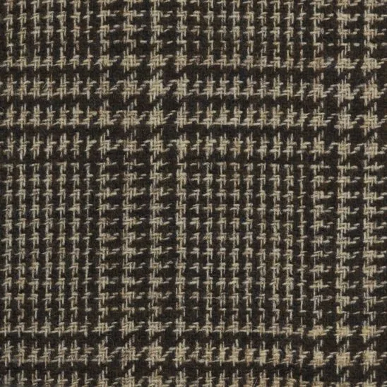 Dark Brown and Cream Glen Check