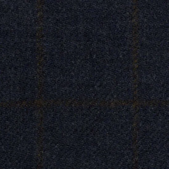 Dark Denim and Green Windowpane