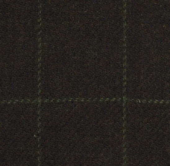 Olive and Mint Windowpane Check