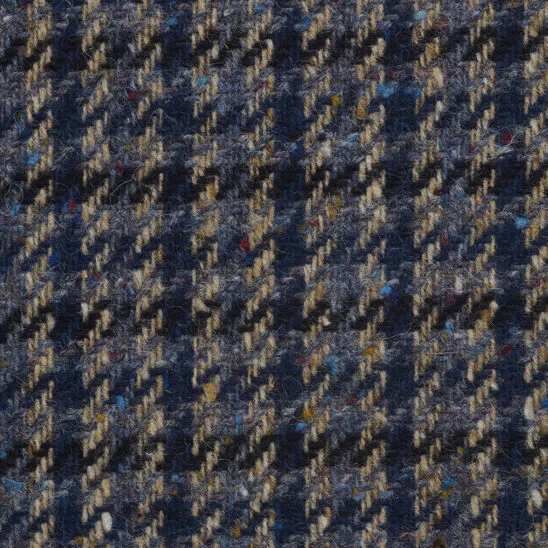 Blue and Tan Houndstooth