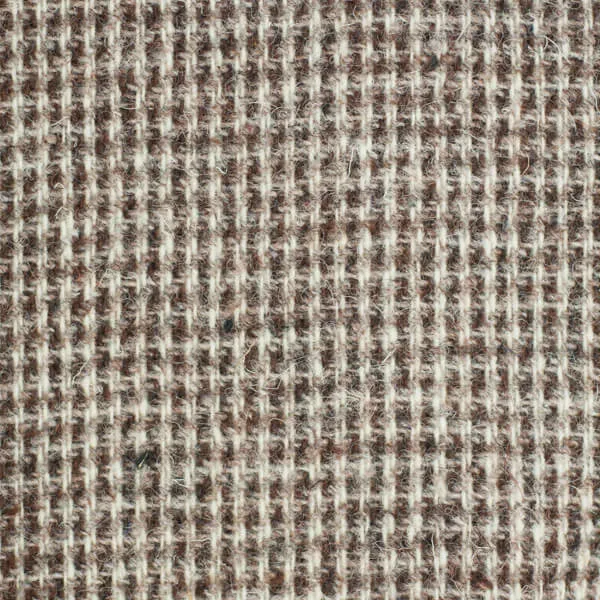 Brown and Cream Houndstooth Tweed