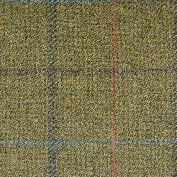 Green, Blue and Red Windowpane Check