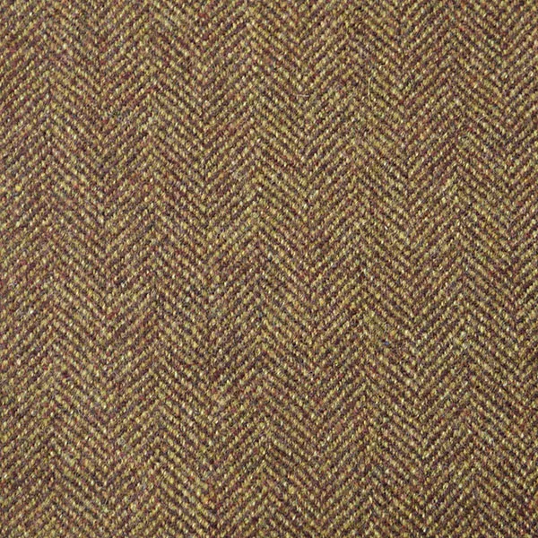 Umber Brown Herringbone Tweed