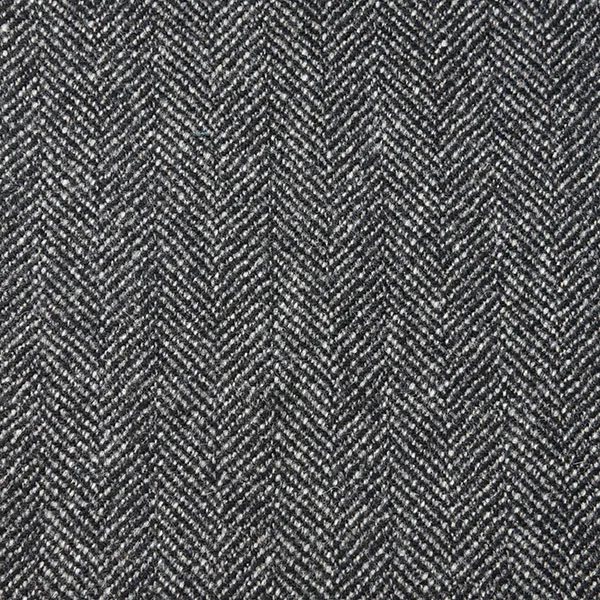 Steel Grey Herringbone Tweed