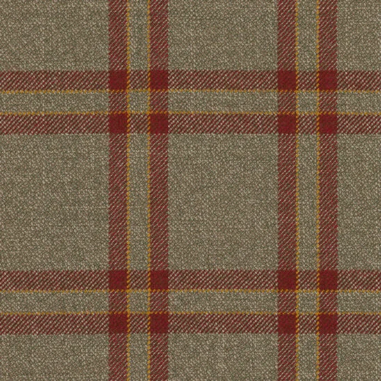 Beige and Gusset Red Overcheck