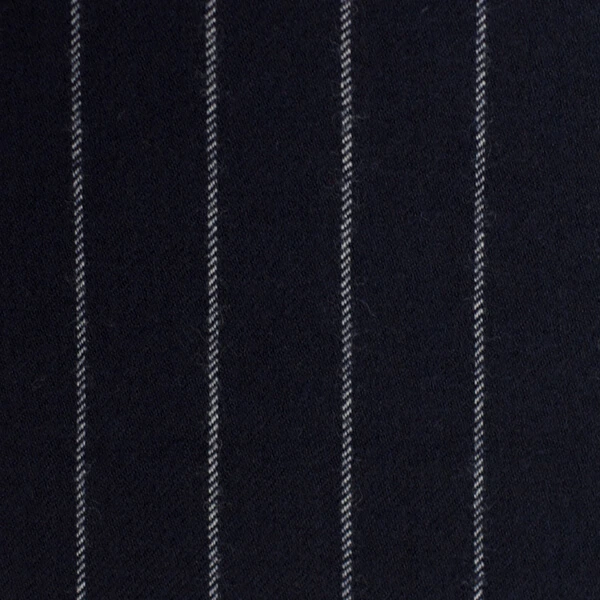 Navy Chalkstripe Flannel