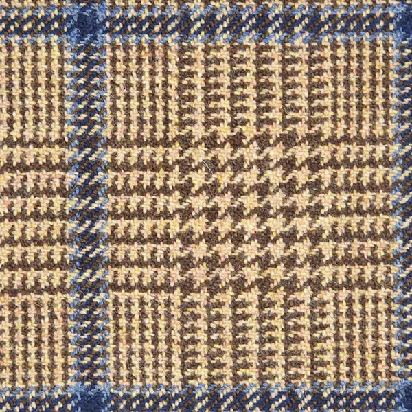 Custard, Brown and Blue Glen Check