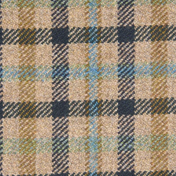 Navy and Tan Box Checks