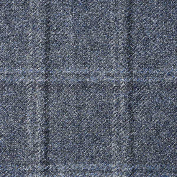 Cloud Grey Checked Tweed