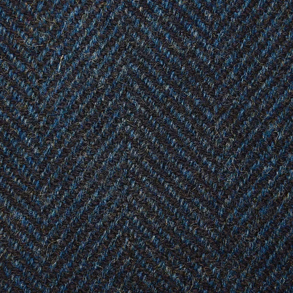 Textured Blue Herringbone