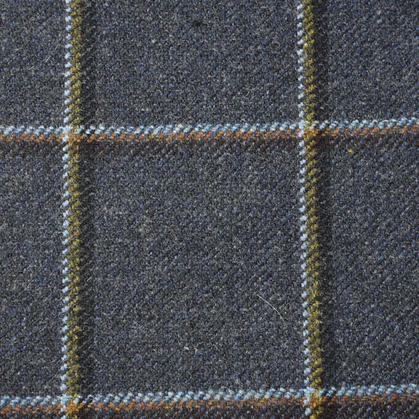 Yellow and Grey Windowpane Check
