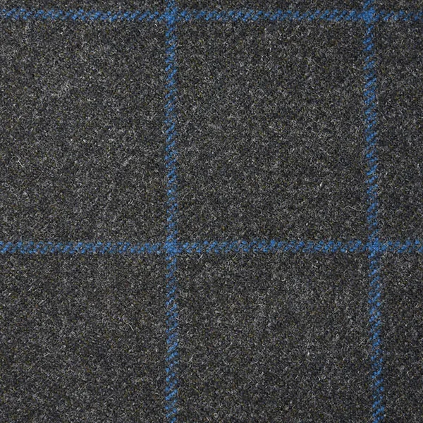 Steel Grey Mix and Blue Windpowpane