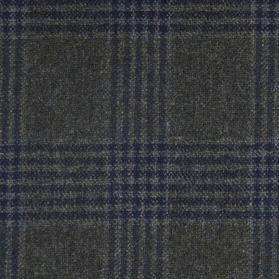 Moss Green and Navy Check