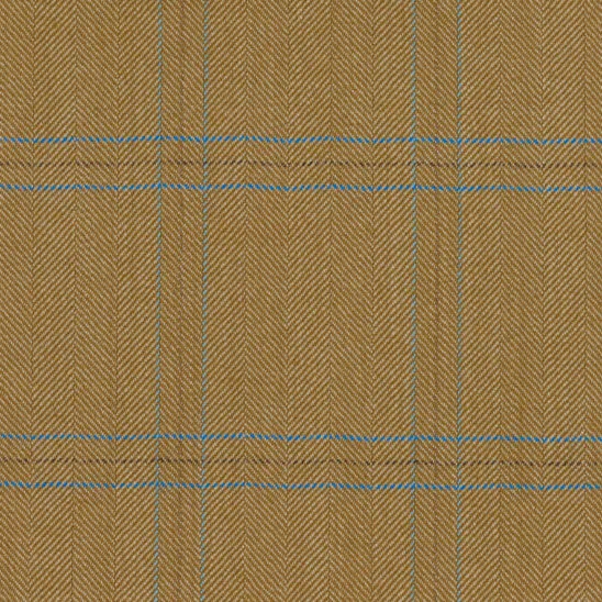 Brown and Light Blue Windowpane Overcheck