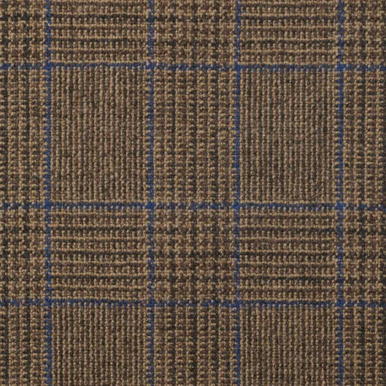 Tan and Blue Glen Check