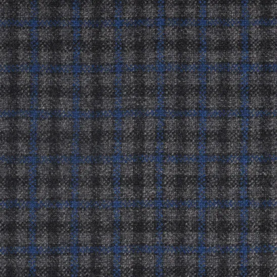 Grey and Royal Blue Box Check