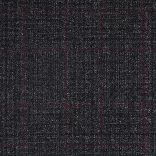 Grey and Burgundy Glen Check