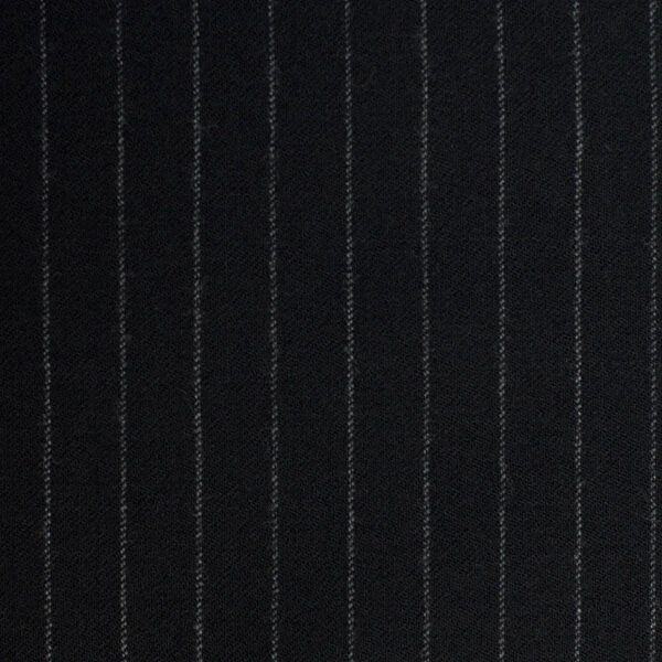 Black Chalkstripe Flannel