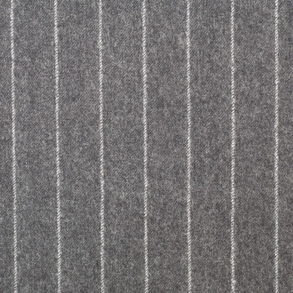 Light Grey Chalkstripe Flannel