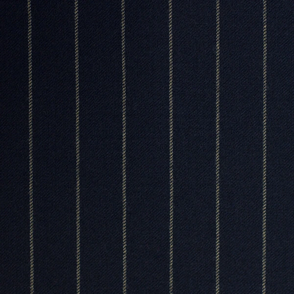 Navy Chalkstripe Flannel