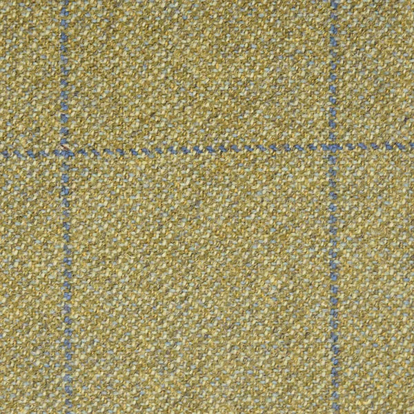 Light Brown and Blue Windowpane