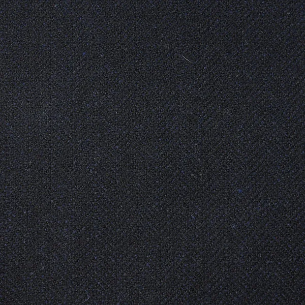 Navy Herringbone Tweed