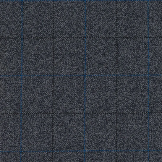 Medium Grey and Blue Overcheck